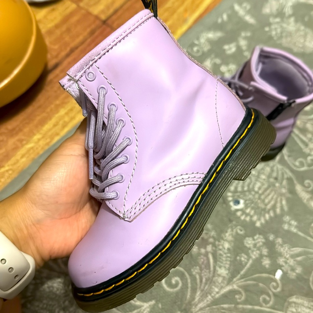 Dr martens purple boots